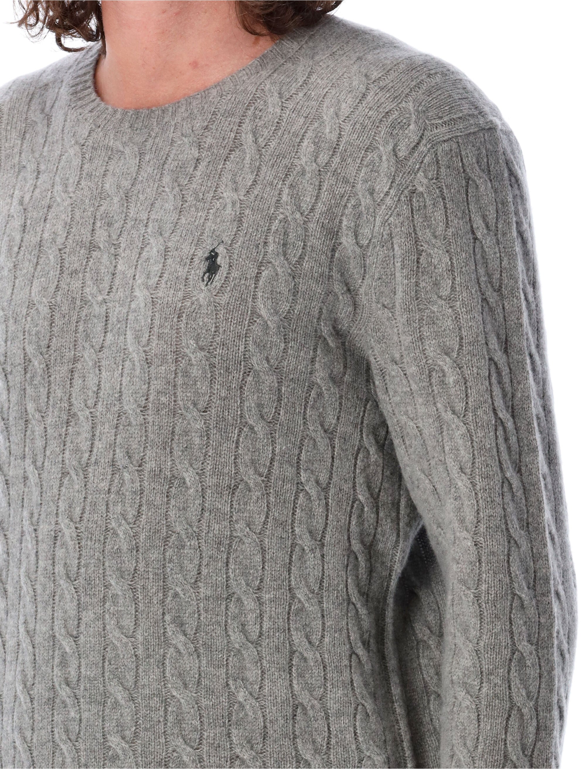 POLO  Wool and Cashmere Cable-Knit Sweater - Regular Fit-OSI