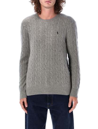 POLO  Wool and Cashmere Cable-Knit Sweater - Regular Fit-OSI