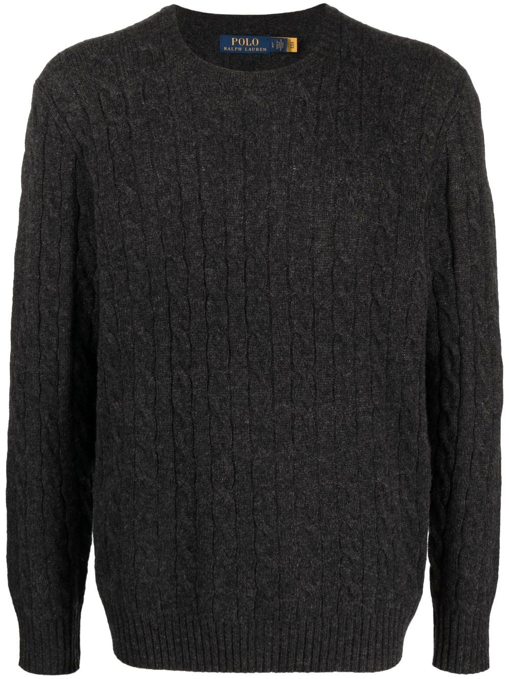 POLO  Men's Cable Wool and Cashmere Sweater-OSI