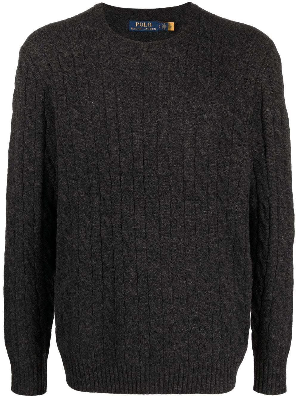 POLO  Men's Cable Wool and Cashmere Sweater-OSI