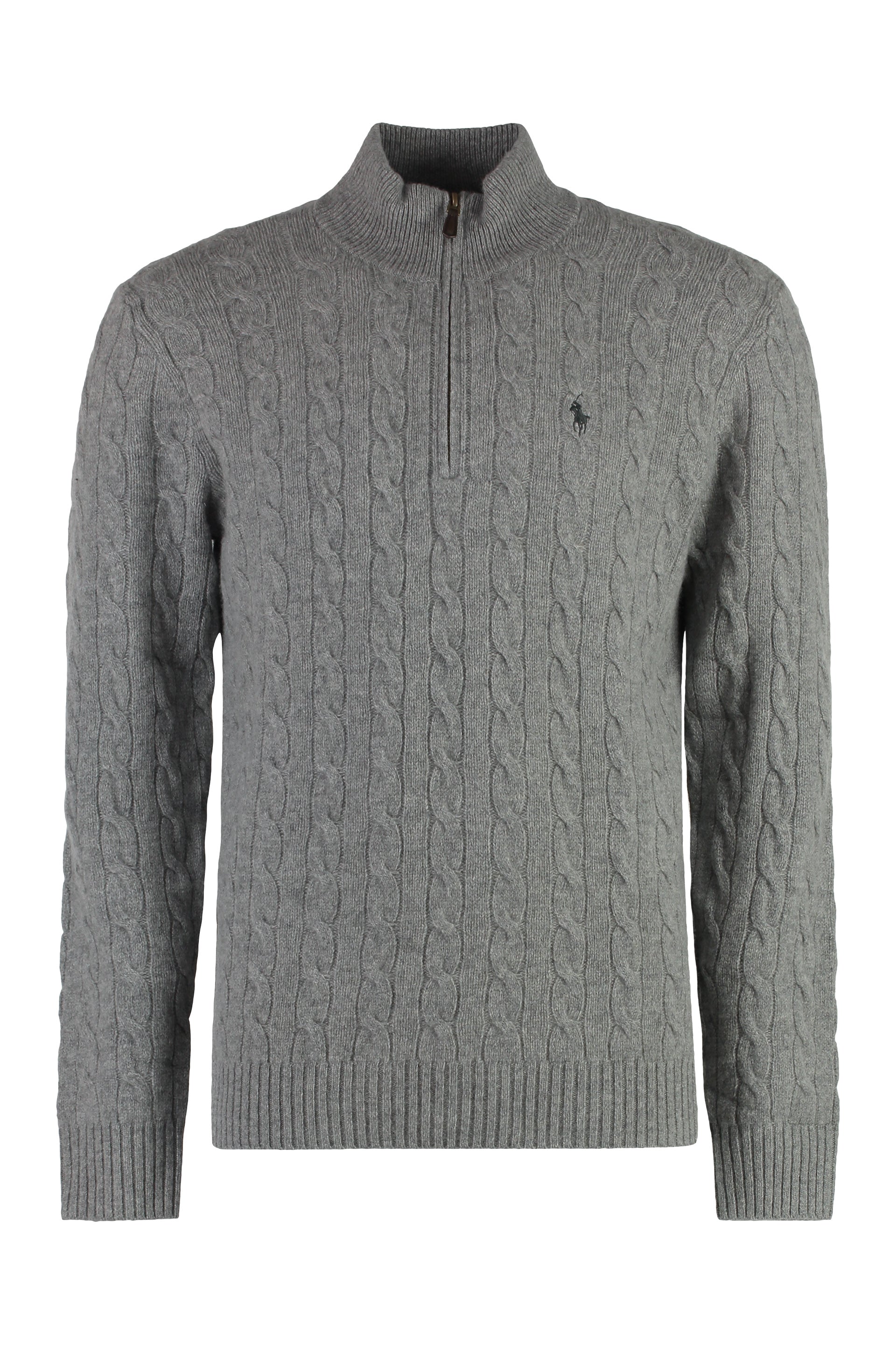 POLO  Men's Wool and Cashmere Cable-Knit Sweater-OSI
