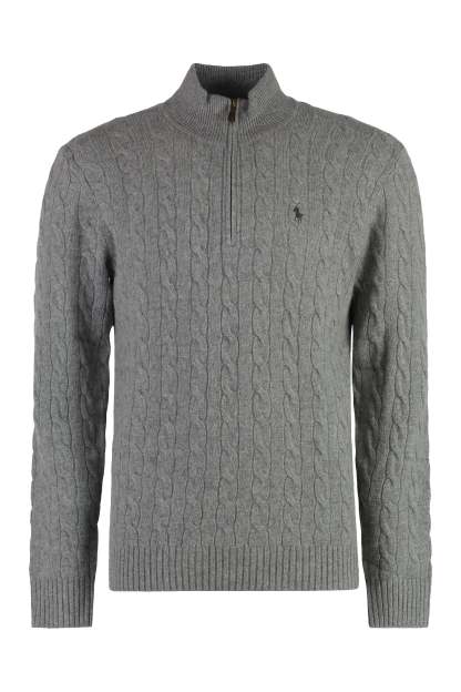 POLO  Men's Wool and Cashmere Cable-Knit Sweater-OSI