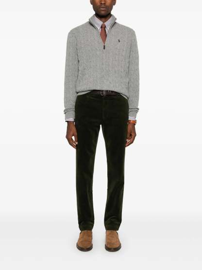 POLO  Cable-Knit Wool-Cashmere Jumper - Regular Fit-OSI