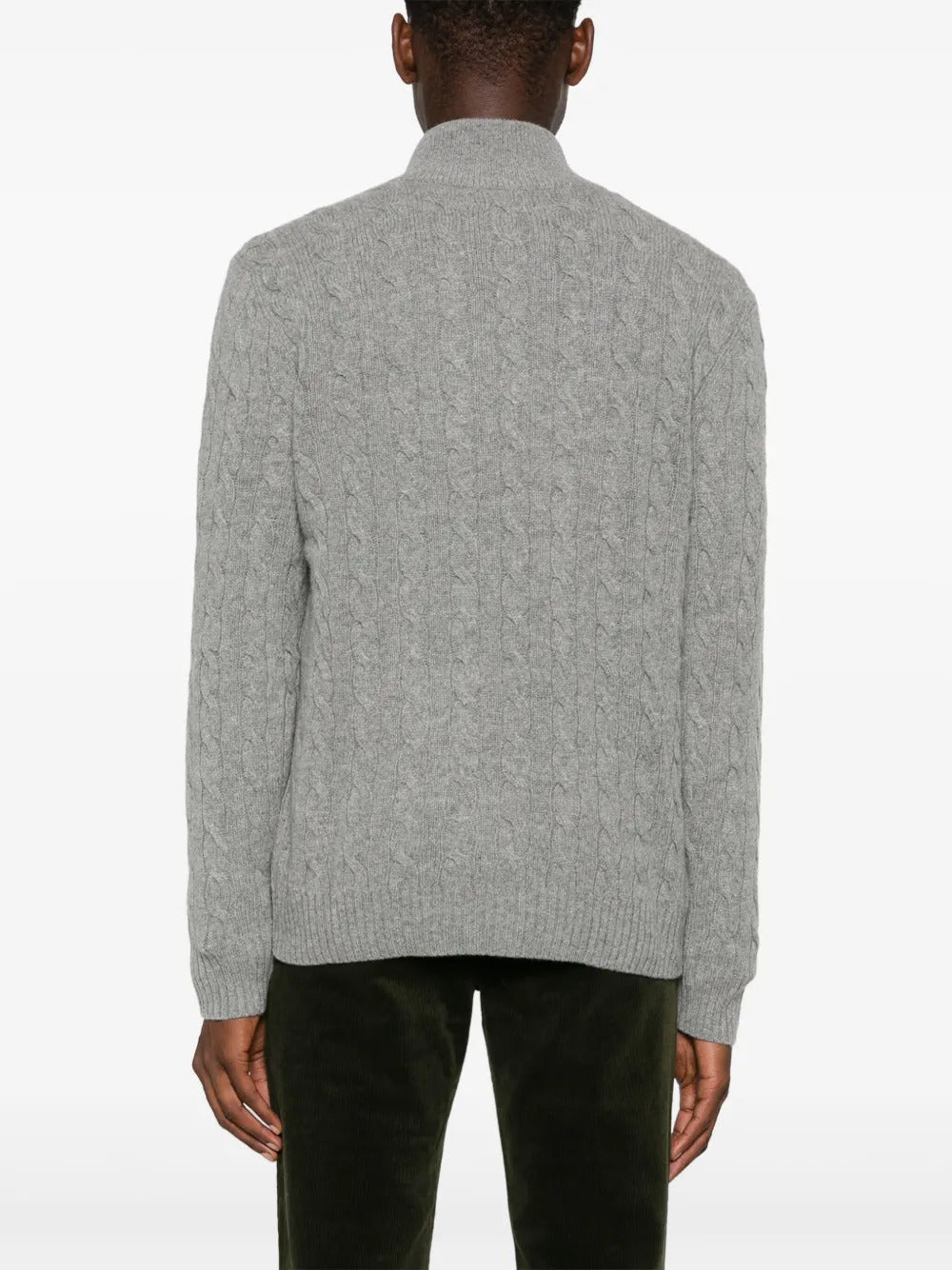 POLO  Cable-Knit Wool-Cashmere Jumper - Regular Fit-OSI