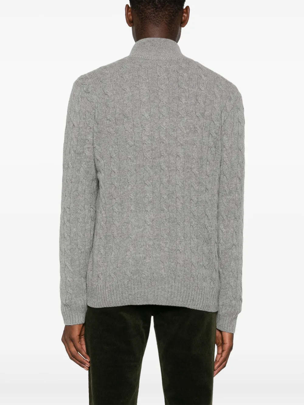POLO  Cable-Knit Wool-Cashmere Jumper - Regular Fit-OSI