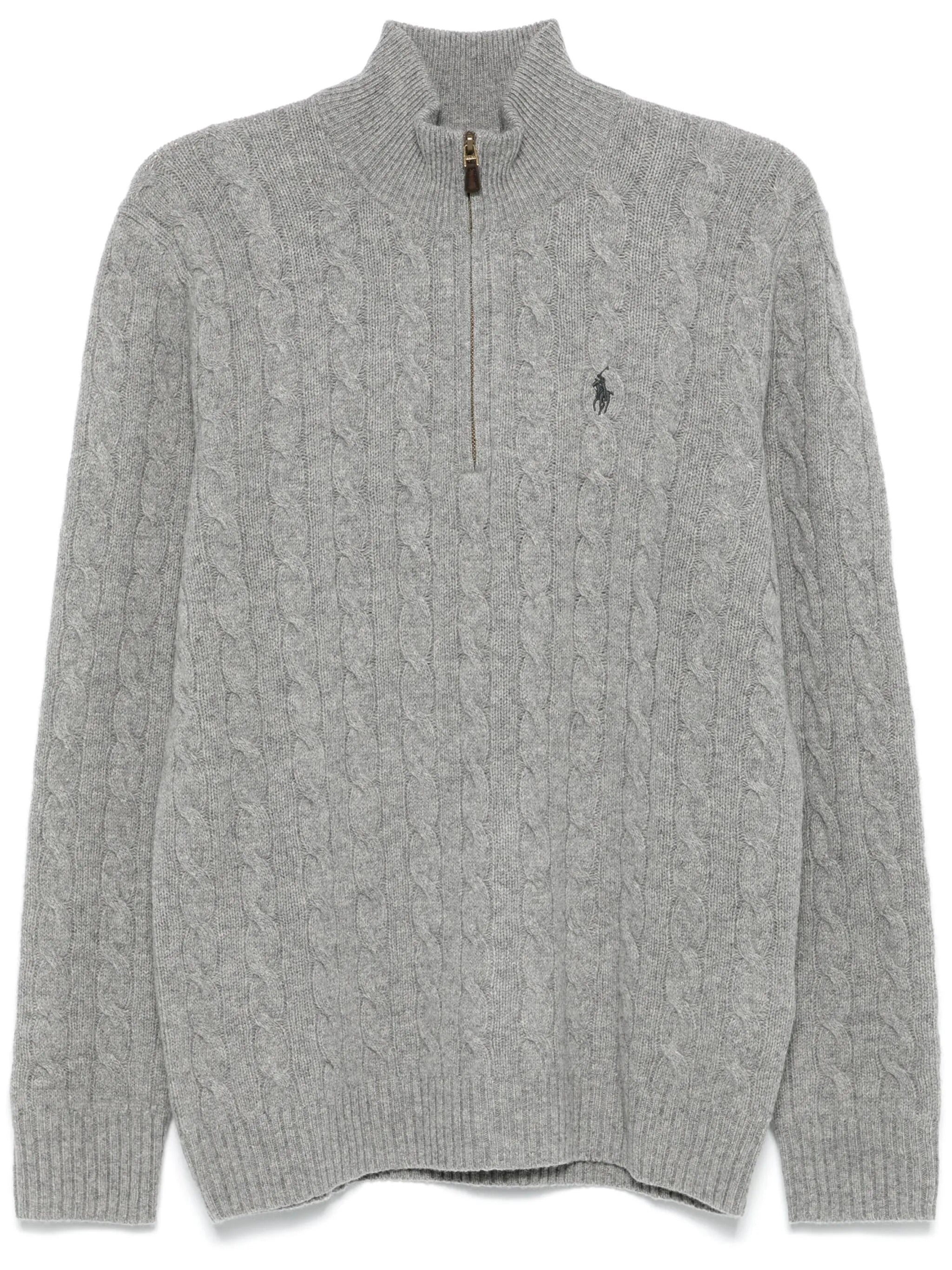 POLO  Cable-Knit Wool-Cashmere Jumper - Regular Fit-OSI