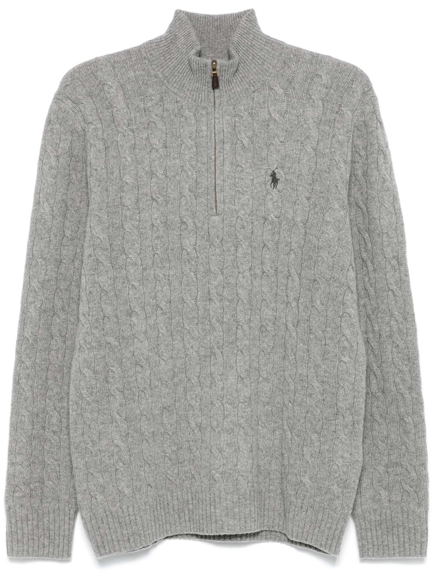 POLO  Cable-Knit Wool-Cashmere Jumper - Regular Fit-OSI
