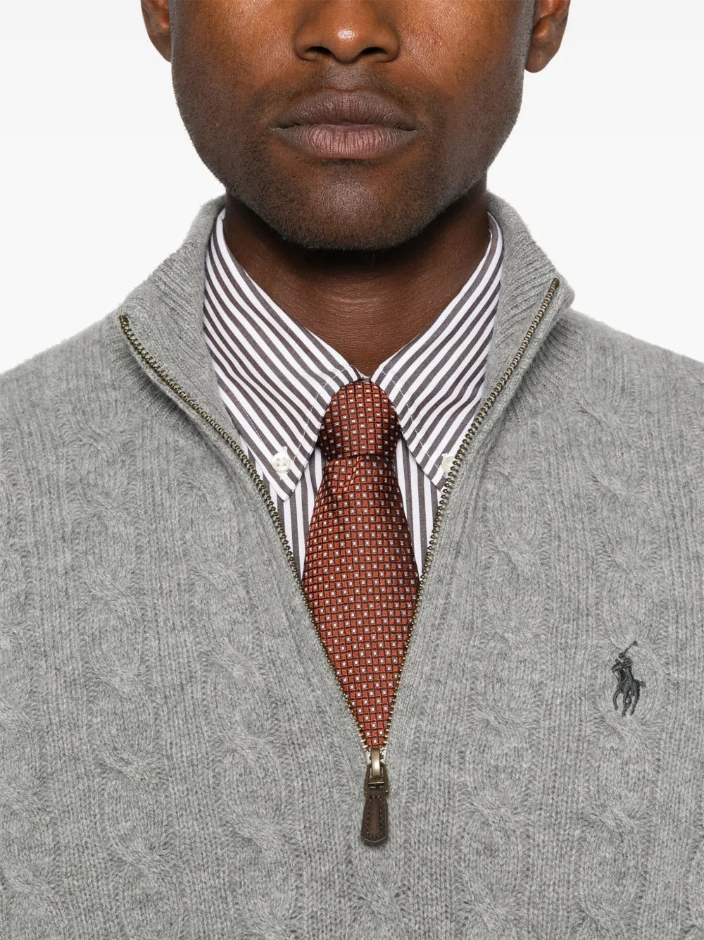 POLO  Cable-Knit Wool-Cashmere Jumper - Regular Fit-OSI
