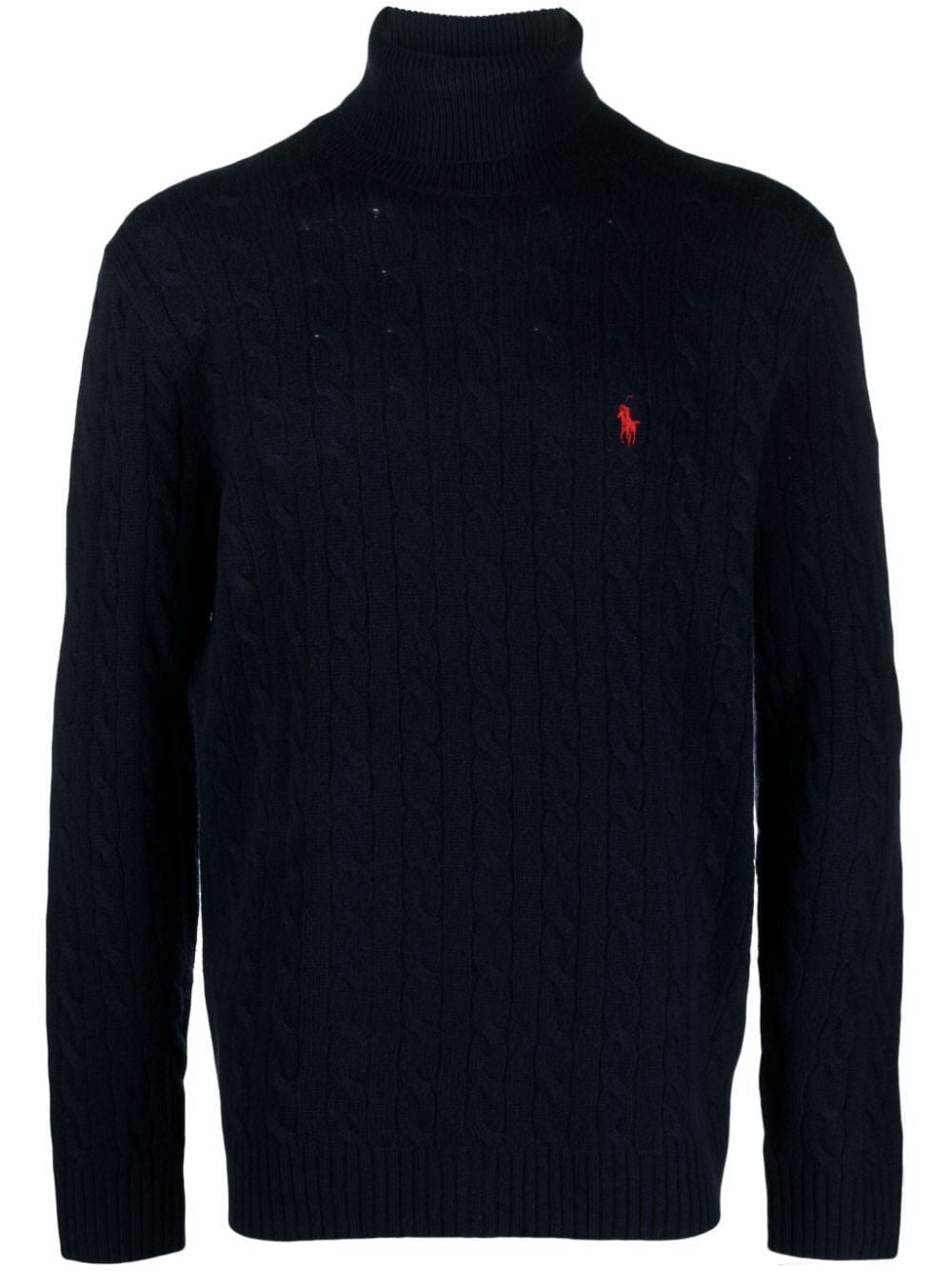 POLO  Cable Knit Roll Neck Jumper for Men-OSI