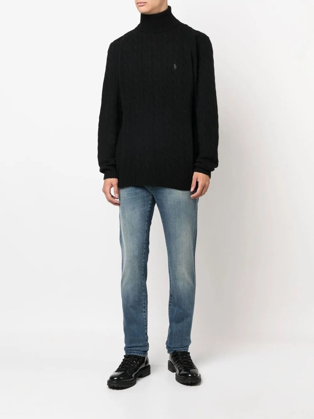 POLO  Men's Wool Blend Pullover Sweater-OSI
