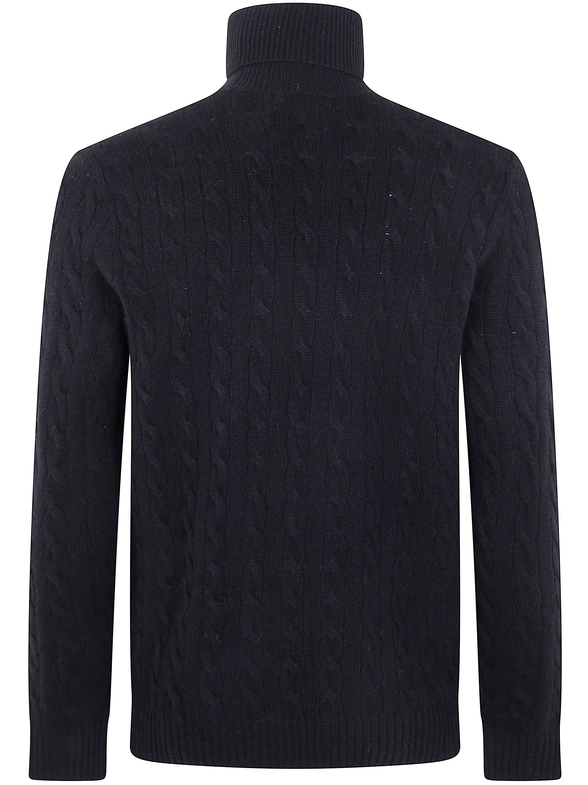 POLO  Men's Long Sleeve Wool-Cashmere Pullover-OSI