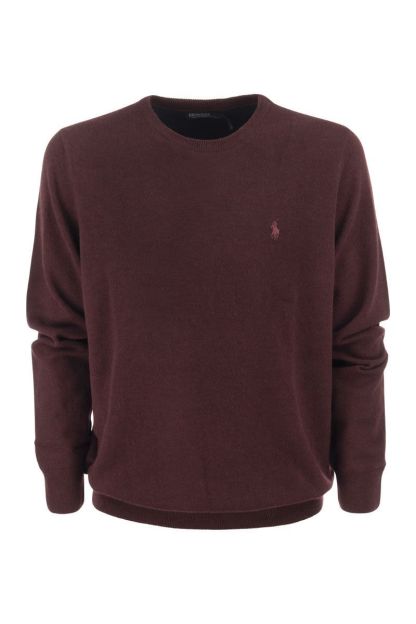 POLO  Men's Classic Crew-Neck Wool Sweater-OSI