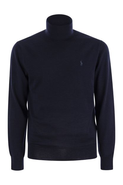 POLO  Long Sleeve Turtle Neck Pullover for Men-OSI