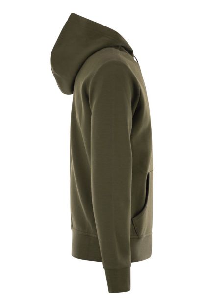 POLO  Men's Zip-Up Hoodie with Drawstring Hood-OSI