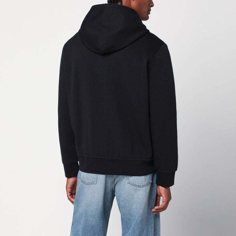 POLO  Men's Black Zip Sweatshirt with Hood-OSI