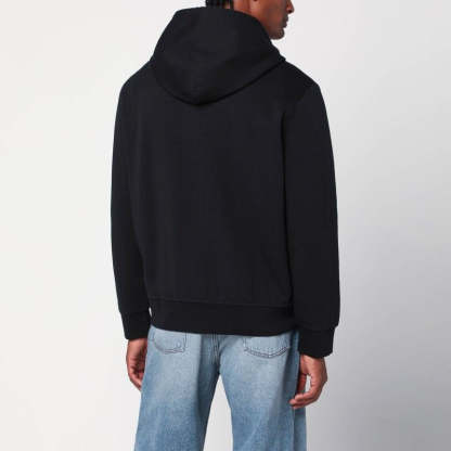 POLO  Men's Black Zip Sweatshirt with Hood-OSI
