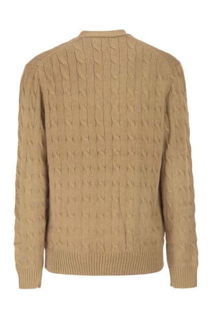 POLO  Cable Knit Cardigan for Men - V-Neck-OSI