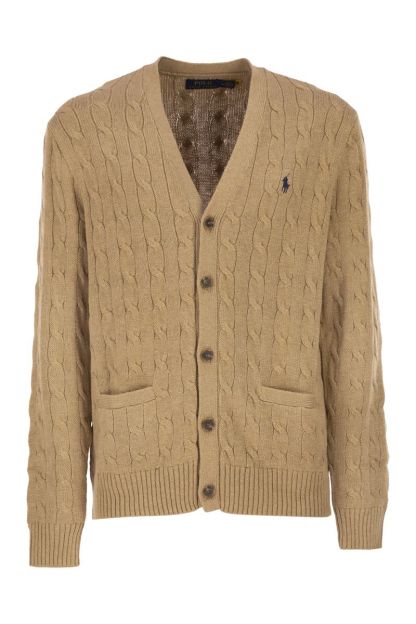 POLO  Cable Knit Cardigan for Men - V-Neck-OSI