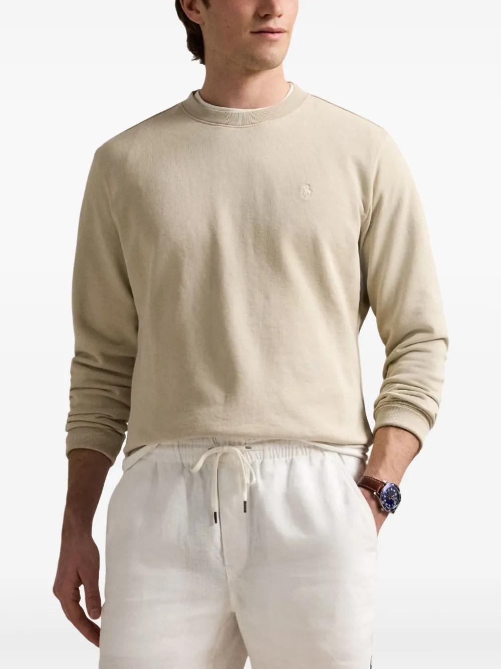 POLO  Classic Crewneck Sweatshirt with Logo - Men's-OSI