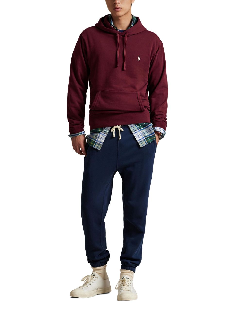 POLO  Loopback Fleece Hoodie for Men-OSI