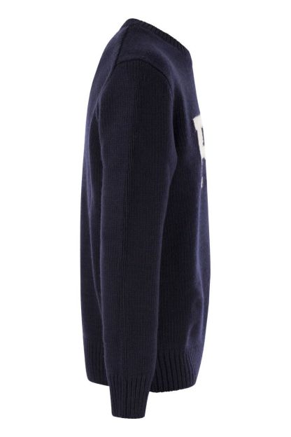POLO  Chunky Knit Wool Inlay Sweater - Men's-OSI