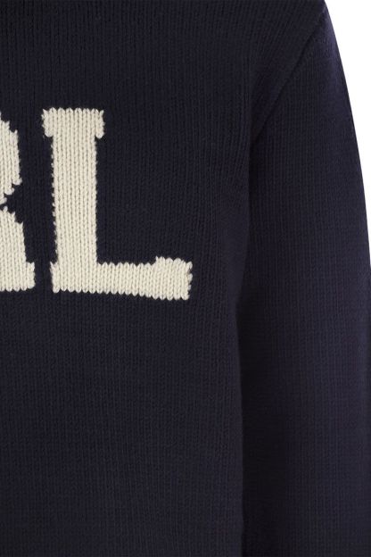 POLO  Chunky Knit Wool Inlay Sweater - Men's-OSI