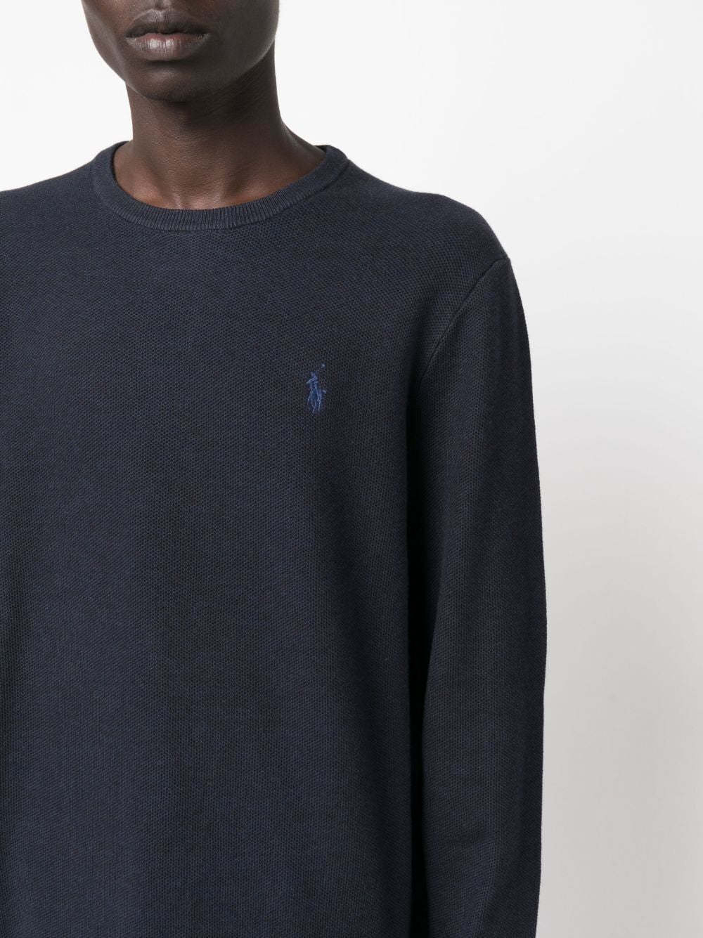 POLO  Classic Crewneck Logo Sweater for Men-OSI