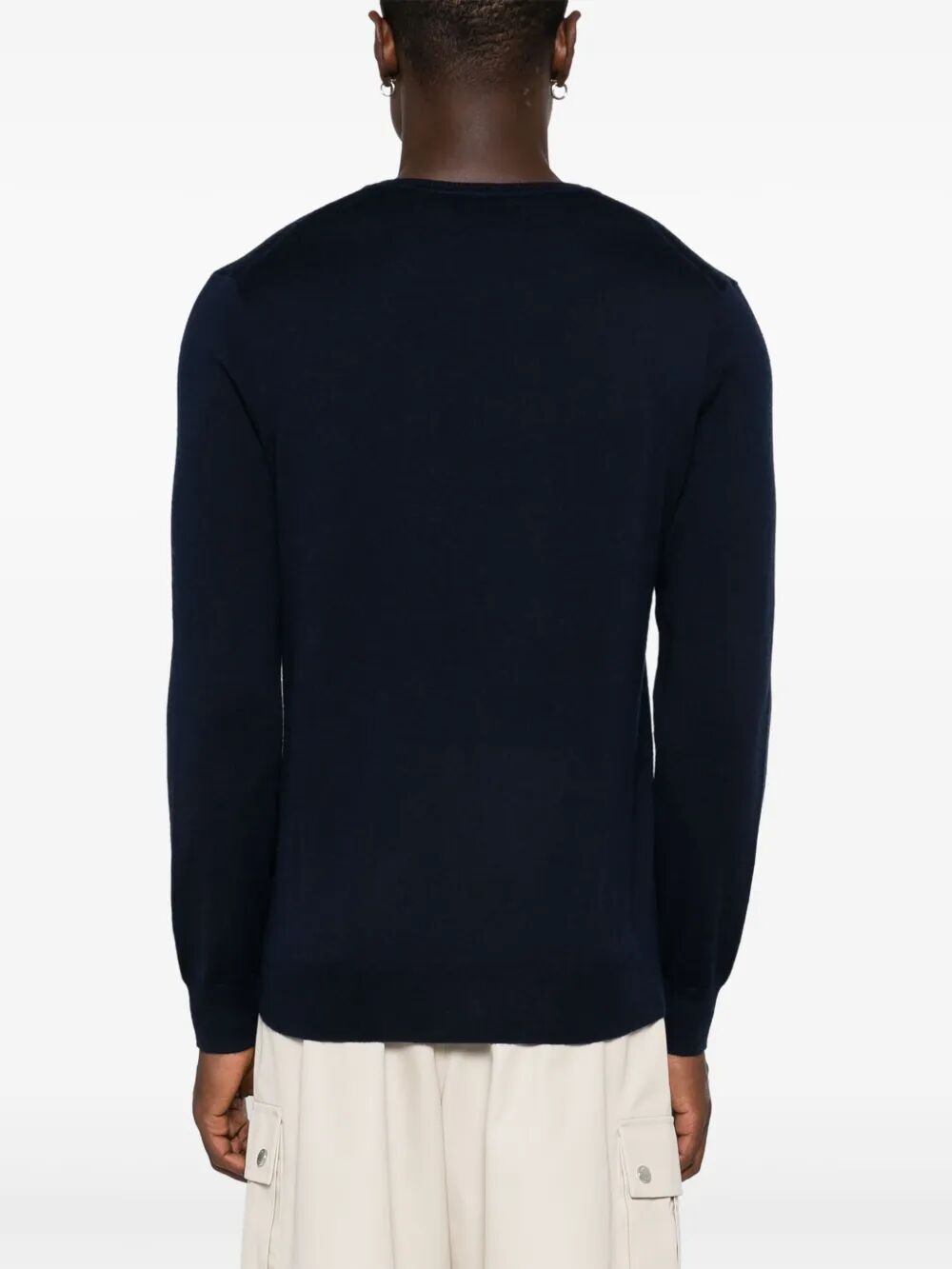 POLO  Lightweight Wool Crew-Neck Pullover-OSI