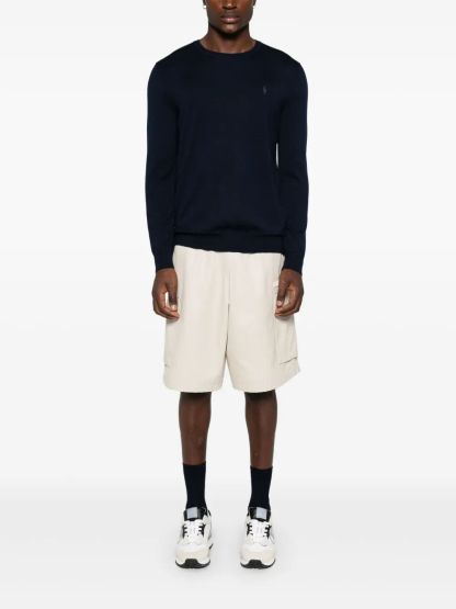 POLO  Lightweight Wool Crew-Neck Pullover-OSI