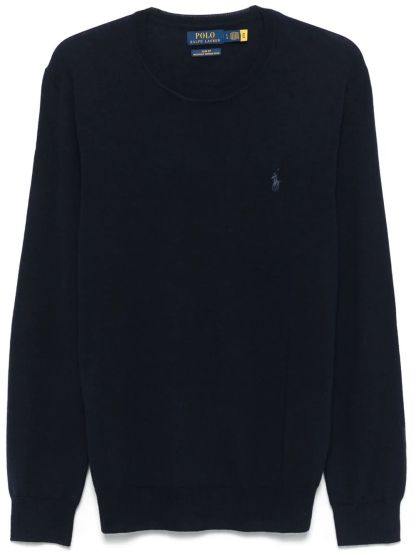 POLO  Lightweight Wool Crew-Neck Pullover-OSI