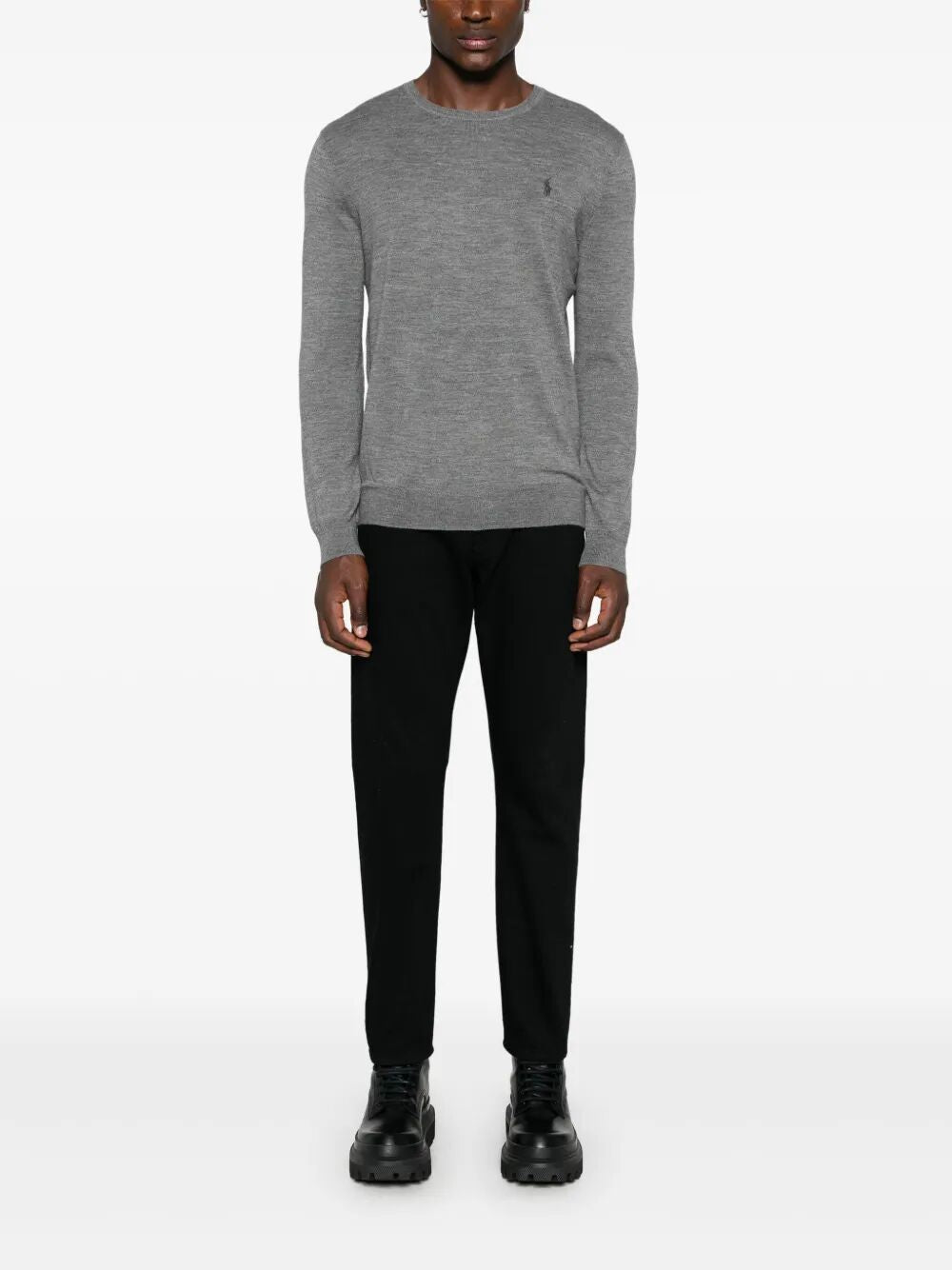 POLO  Lightweight Wool Crew-Neck Pullover for Men - FW25 Edition-OSI