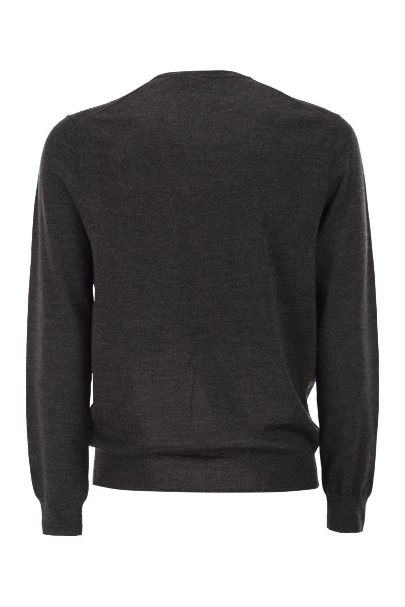 POLO  Slim-Fit Washable Wool Crew Neck Jumper-OSI