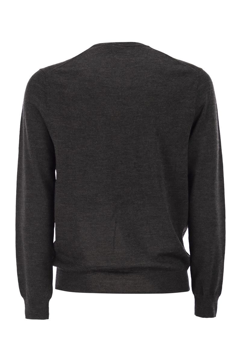 POLO  Slim-Fit Washable Wool Crew Neck Jumper-OSI