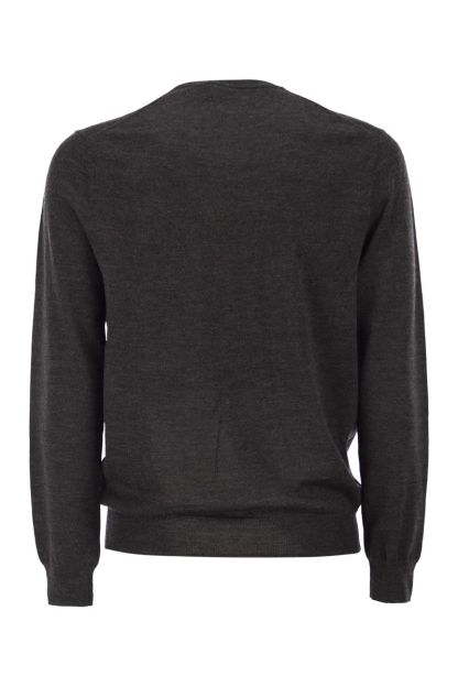 POLO  Slim-Fit Washable Wool Crew Neck Jumper-OSI