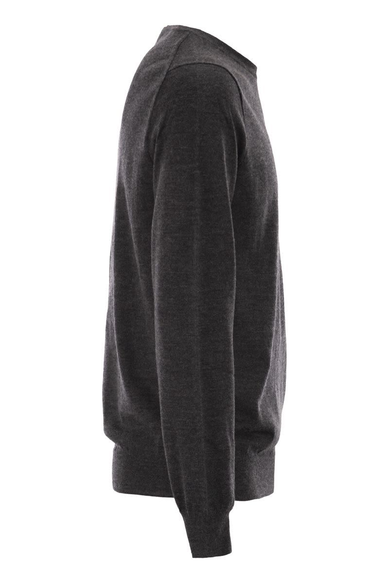 POLO  Slim-Fit Washable Wool Crew Neck Jumper-OSI