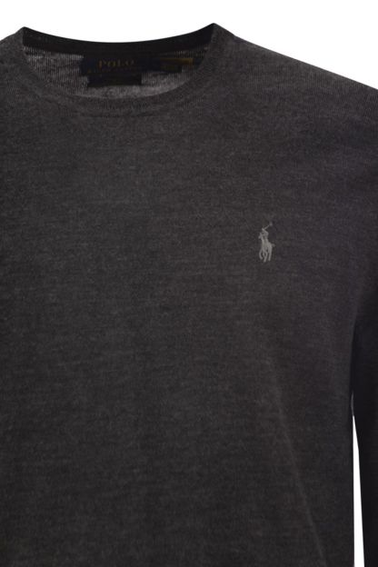 POLO  Slim-Fit Washable Wool Crew Neck Jumper-OSI