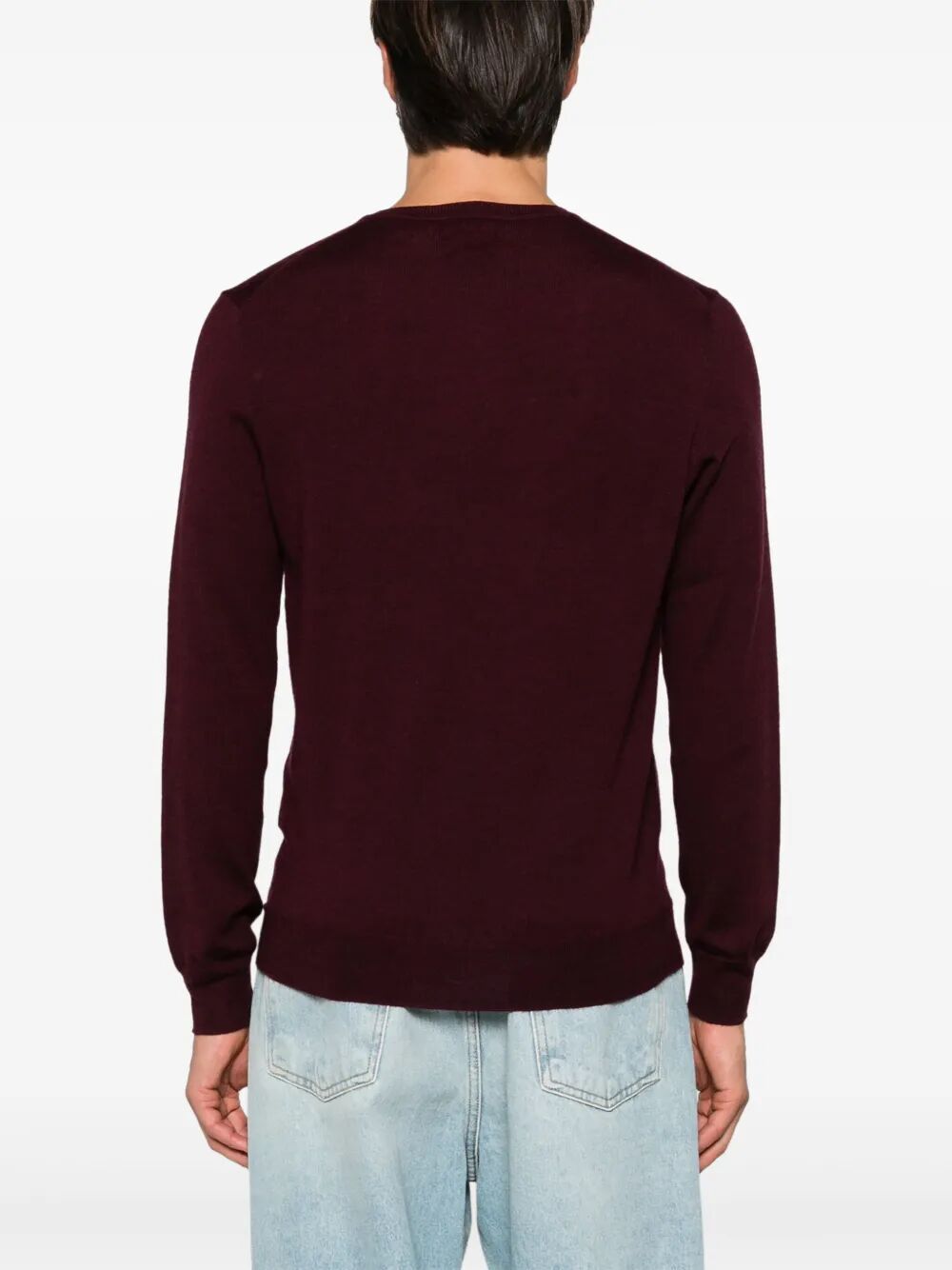 POLO  Lightweight Wool Crew-Neck Pullover for Men-OSI