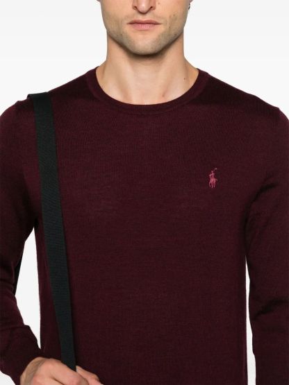 POLO  Lightweight Wool Crew-Neck Pullover for Men-OSI