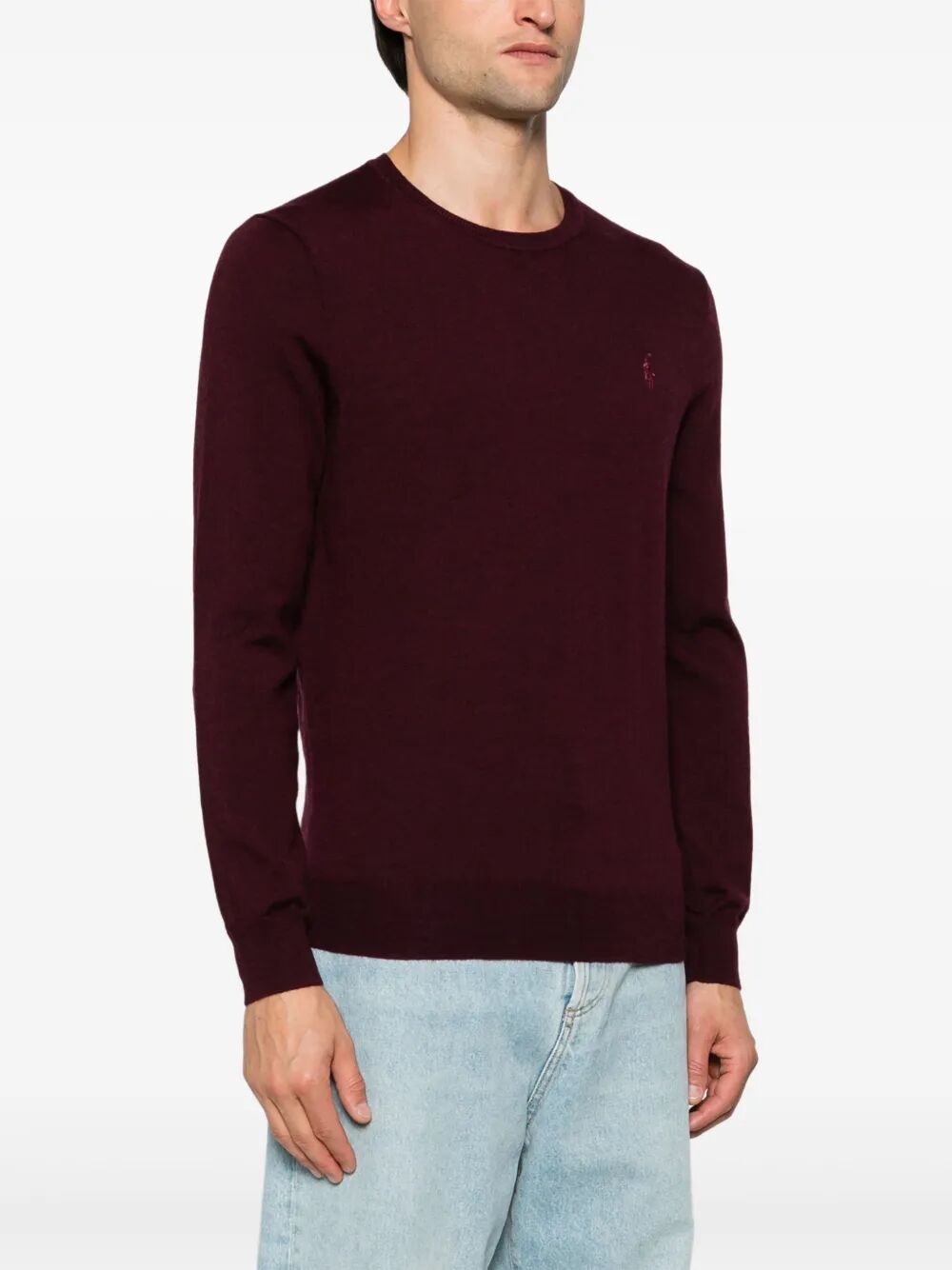 POLO  Lightweight Wool Crew-Neck Pullover for Men-OSI