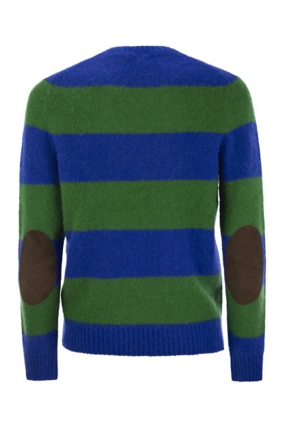 POLO  Striped T-Shirt with Suede Patches - Regular Fit-OSI