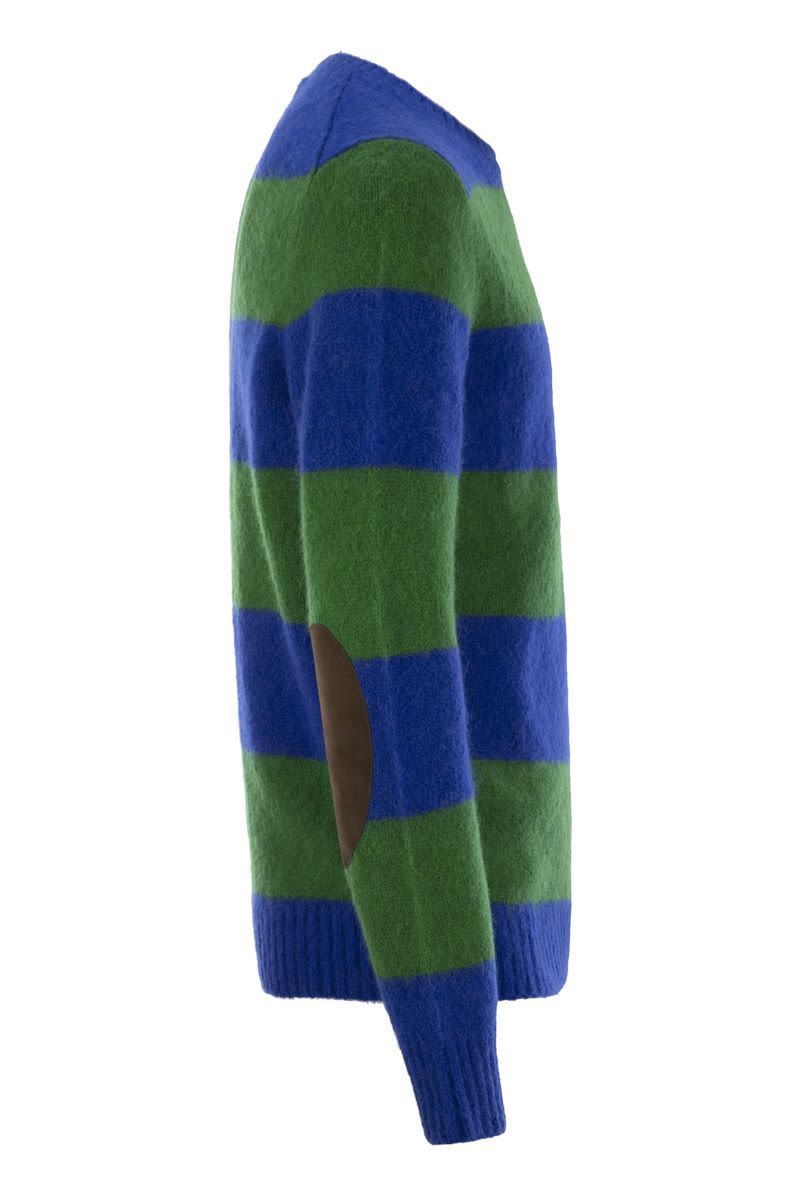 POLO  Striped T-Shirt with Suede Patches - Regular Fit-OSI