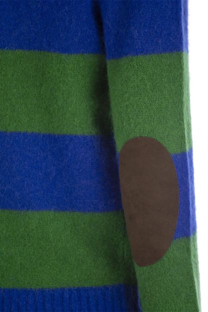 POLO  Striped T-Shirt with Suede Patches - Regular Fit-OSI