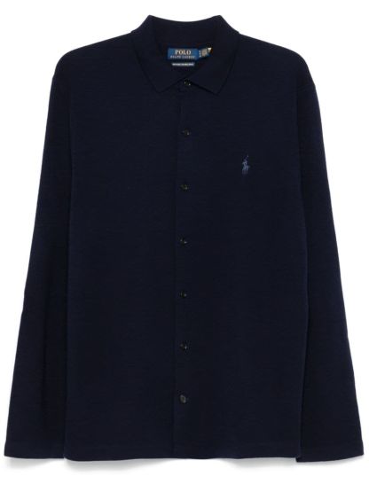 POLO  Men's Long Sleeve Full Zip Sweater-OSI