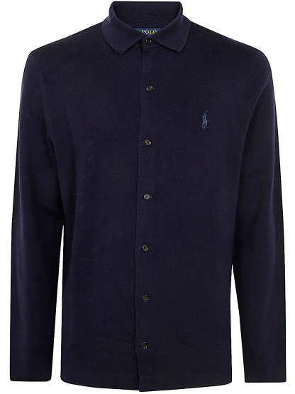 POLO  Men's Long Sleeve Full Zip Sweater-OSI