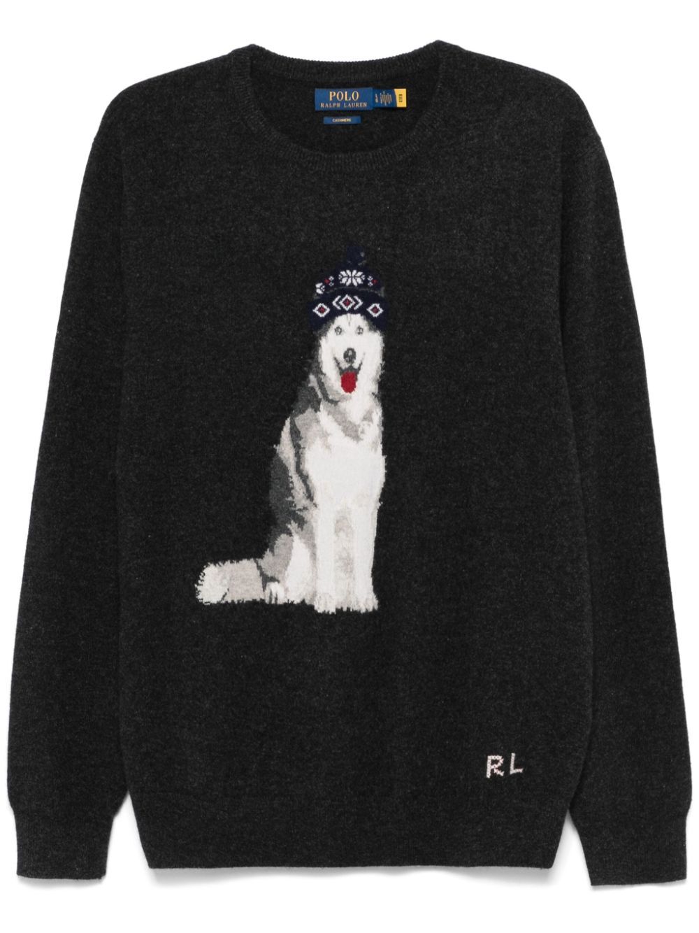 POLO  Men's Long Sleeves Cashmere Pullover-OSI