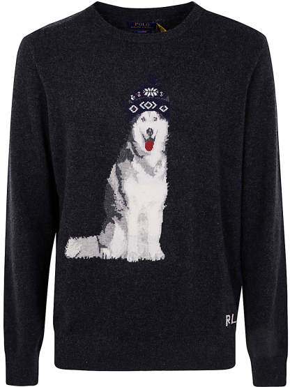 POLO  Men's Long Sleeves Cashmere Pullover-OSI