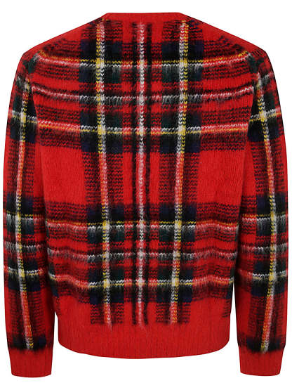 POLO  Men's Long Sleeve Pullover in Plaid-OSI
