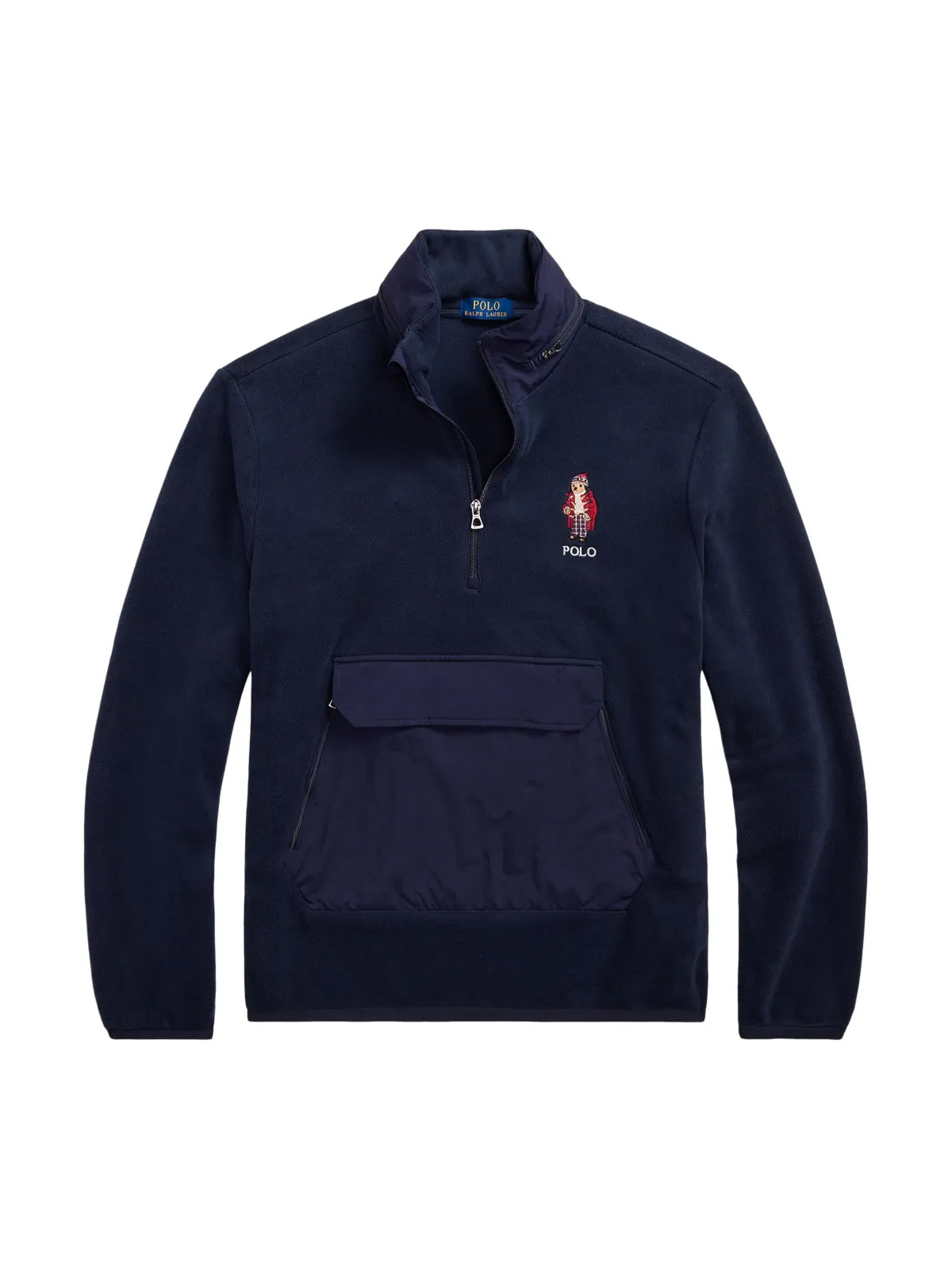 POLO  Fleece Hybrid Sweatshirt with Holiday Bear - Long Sleeve-OSI