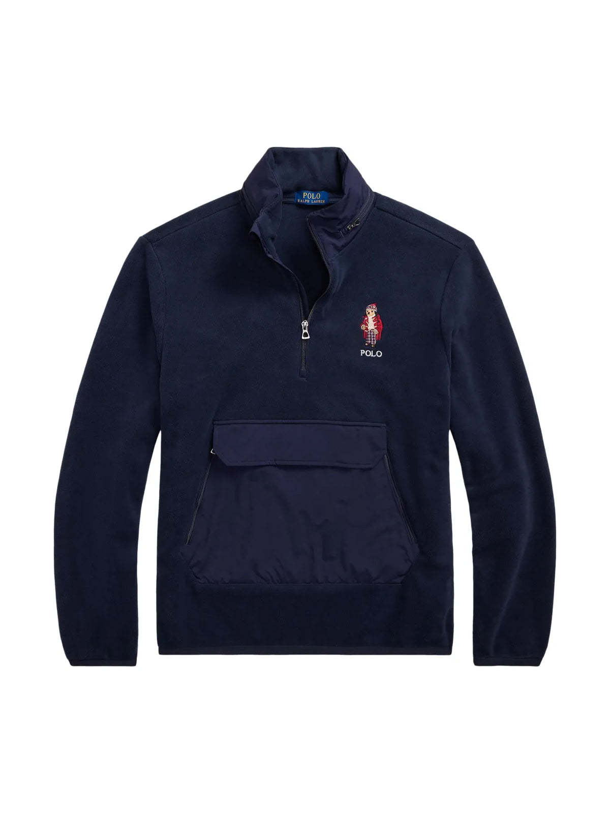 POLO  Fleece Hybrid Sweatshirt with Holiday Bear - Long Sleeve-OSI