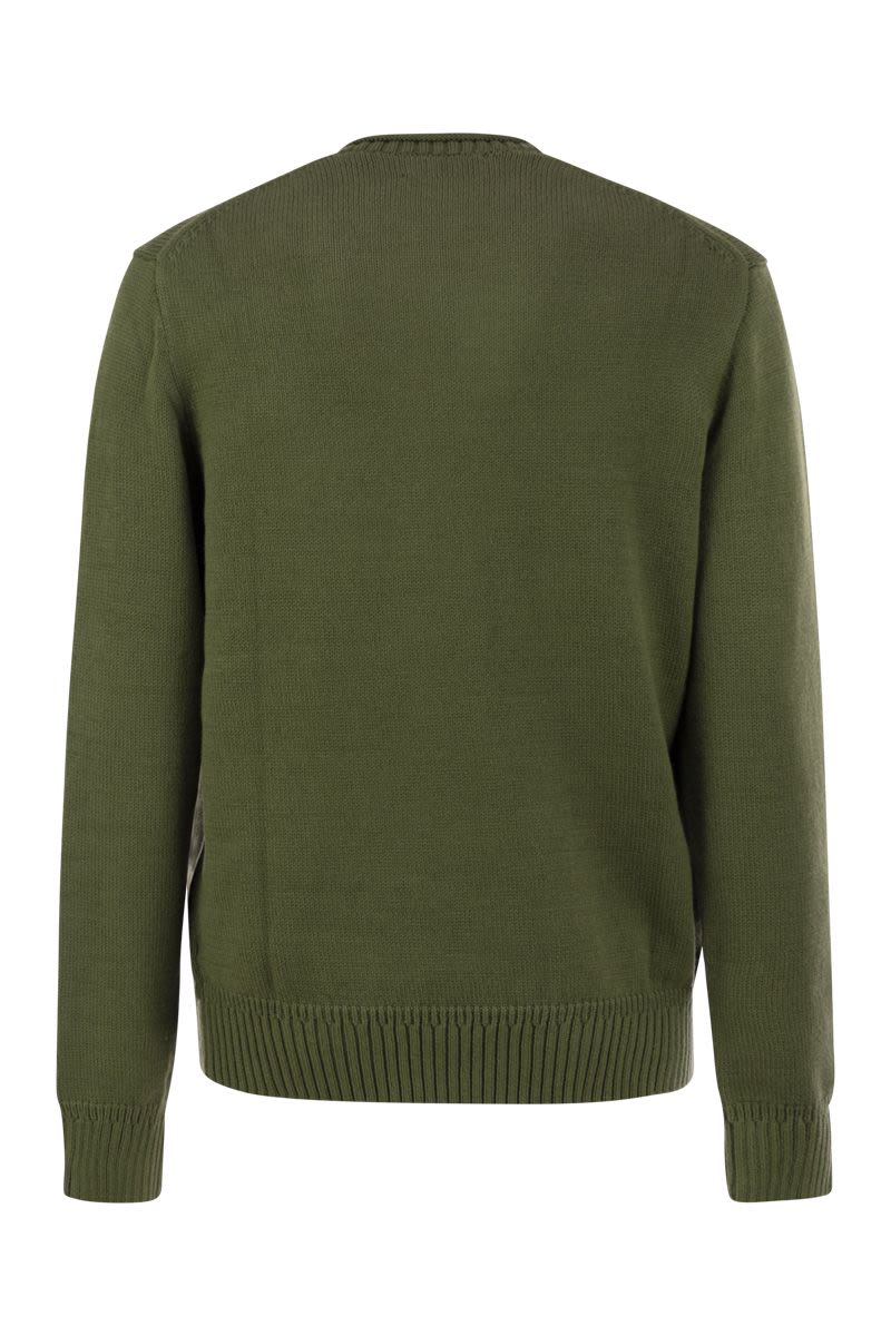 POLO  Crewneck Sweater with Iconic Bear-OSI